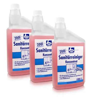Produktbild von Dr. Becher Sanitärreiniger Konzentrat 1L hohe Kalklösekraft (3er Pack)