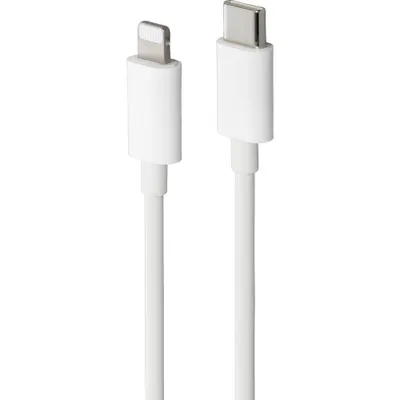 Productafbeelding van Basetech USB-kabel, USB 2.0, USB-C® stekker, Apple Lightning stekker, 2.00 meter, wit, modelnummer BT-2347612