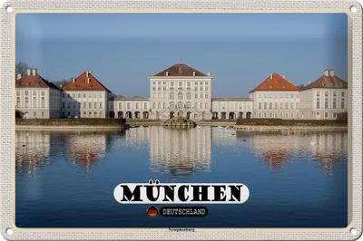 Produktbild von Blechschild Städte München Nymphenburgh Architektur 30x20cm