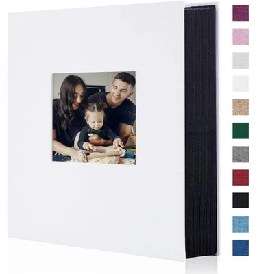 Zdjęcie produktu dla Album fotograficzne, format 10x15 cm, 400 zdjęć, kolor biały, twarda okładka z okienkiem, wymiary 33 x 27,5 cm