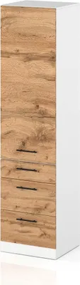 Zdjęcie produktu dla Słupek Kuchenny Stojący 60Cm Szafka 3 Szuflady S60S3 Spremium Dąb Wotan