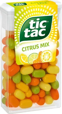 Produktbild von tic tac Citrus Mix Zitrone Yuzu Mandarine Zitrone Limette 54g