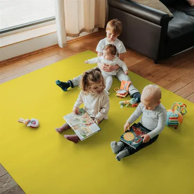 Produktbild von Krabbelmatte SanoSoft XXL 180x850cm Mangogelb