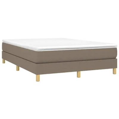Produktbild von Boxspringbett mit Matratze Taupe 140x190 cm Stoff