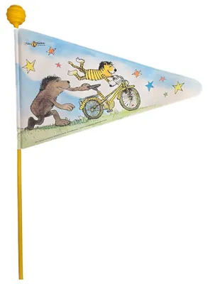 Produktbild von Bike Fashion Kinder Sicherheitswimpel, Maus - Tigerente, 1,60 m, Janosch Tigerente