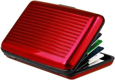 Produktbild von Go Go Gadget – Kreditkartenetui aus Aluminium – Anti-Skimming – Geldknip – Leichter Kartenhalter – Rot