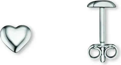 Produktbild von Ohrstecker Herz 925/- Silber rhodiniert