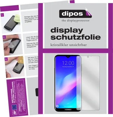 Zdjęcie produktu dla 6-krotny przezroczysty ochraniacz ekranu dla Doogee Y8 Plus (2019) folia ochronna wyświetlacza dipos