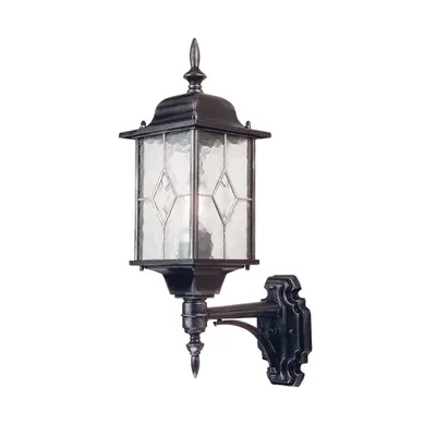 Produktbild von Elstead Wexford Außen-Wandleuchte E27 54cm Schwarz-Silber IP44