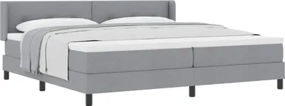 Produktbild von Boxspringbett mit Matratze mit Matratze Hellgrau 200 x 200 cm