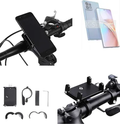 Produktbild von K-S-Trade Handyhalterung für das Fahrrad kompatibel mit Motorola Edge 40 Pro Halter Lenkstange Fahrradhalterung Motorrad Bike Mount Befestigung