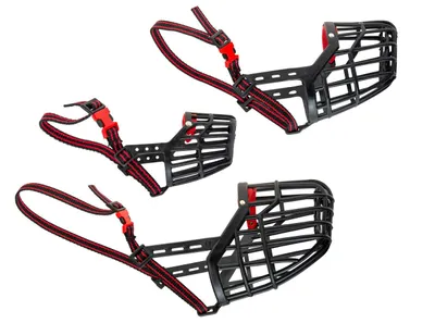 Produktbild von Karlie Maulkorb mit Klickverschluss schwarz, Größe:22 x 26 - 43cm