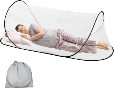 Image de Moustiquaire de voyage pop-up, 200 x 80 x 56 cm, pliable, pour lit simple