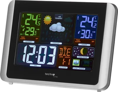 Obrázek produktu pro Digitální meteostanice Technoline WS 6442 Black, Silver LCD Battery