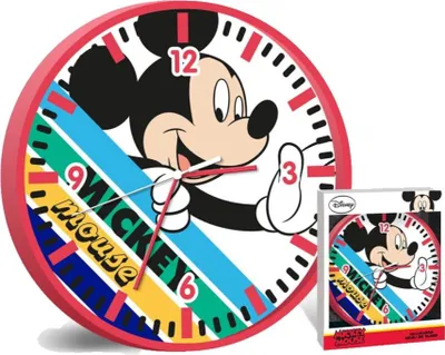 Produktbild von Wanduhr - Disney Mickey - rot - 25 cm