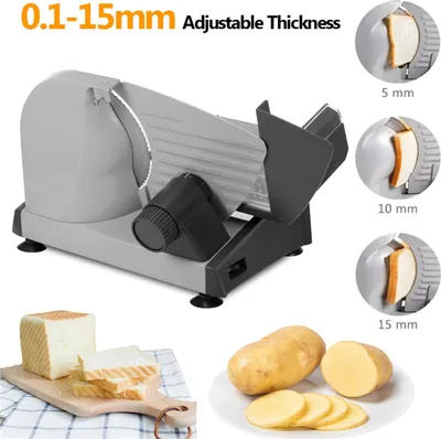 Obrázok produktu pre Elektrický nástroj na krájanie potravín 180w Veggie Chopper z nehrdzavejúcej ocele Kuchynský nástroj na mäso Ovocie Zelenina Chlieb