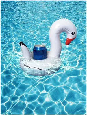 Produktbild von Jumadas aufblasbarer Getränkehalter Schwan – für Tassen/Dosen – aufblasbarer Getränkehalter – Schwimmbadzubehör – aufblasbare Figur – Schwäne