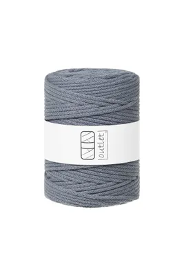 Obrázok produktu pre Sivá bavlnená pletená šnúrka 5 mm 100 m OUTLET