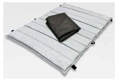 Produktbild von Set Auflage (hellgrau) und Schutzhülle für Liegen, Sonnenliegen und Waldsofas