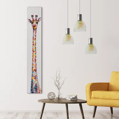 Produktbild von ARTUNIVERSE Leinwandbild Langer Giraffenhals 25 x 150 cm