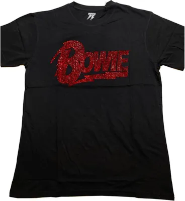 Image de David Bowie - T-Shirt Logo pour homme/femme unie RO3326 (M) (Noir)