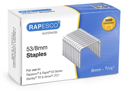 Image de RAPESCO 750 Agrafes RAPESCO 53/8, galvanisées, 5.000 pièces