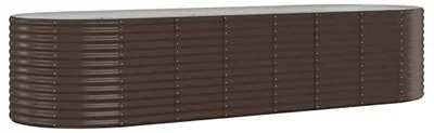 Produktbild von vidaXL Hochbeet Verzinkter Stahl 322x100x68 cm Braun