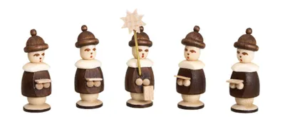 Zdjęcie produktu dla Miniaturowe figurki Kurrende (5) brązowe wysokość 2,7 cm NOWE