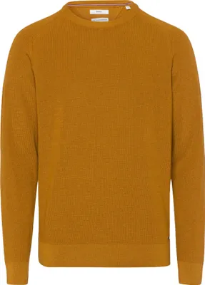 Produktbild von 24854 Brax, Roy,  Herren Crew Neck Rundhals Pullover Pulli, Mittelstrick, curry, 56