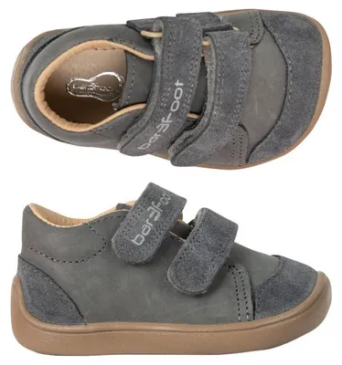 Produktbild von Lederschuhe bar3foot 2Be38/LT58-51 grau, Klettverschluss, Barfuß, hydrophobiert