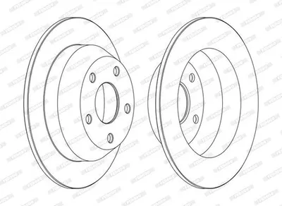 Produktbild von 2x FERODO Bremsscheibe DDF1553C für JEEP GRAND CHEROKEE II (WJ WG) 75 2mm 305mm