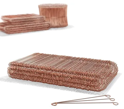 Betonbinddraht 1,0 x 100-160 mm, 500 Stück, verkupfert
