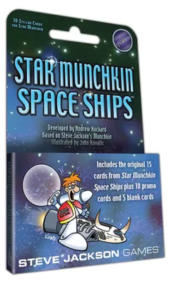 Zdjęcie produktu dla Star Munchkin Space Ships – dodatek do gry karcianej – wersja angielska