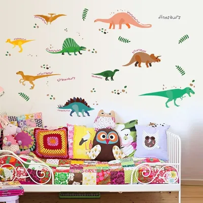 Zdjęcie produktu dla Naklejka na ścianę Dinozaury - Typ 2 KP16645