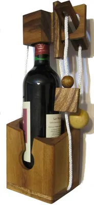 Immagine prodotto di Sicuro per le bottiglie - Originale confezione regalo e gioco di puzzle in legno di alta qualità