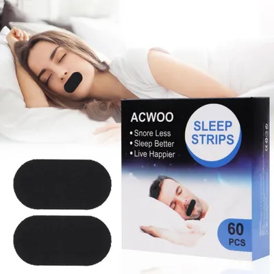 Obrázok produktu pre ACWOO páska na ústa na spanie 60 kusov náplastí na zastavenie chrápania v noci