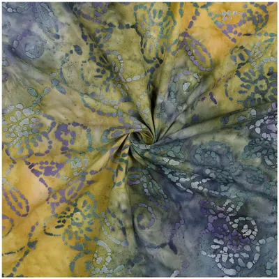 Produktbild von Baumwollstoff Blumen Batikstoff Meterware ab 0,5m | Sommerstoff