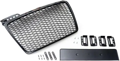 Produktbild von Kühlergrill schwarz Sport mit Kennzeichenhalter passend für Audi A4 B7 04-09