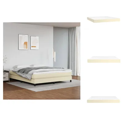 Immagine prodotto di Materasso a molle insacchettate, colore crema, 160x200x20 cm, rivestito in ecopelle - Materassi