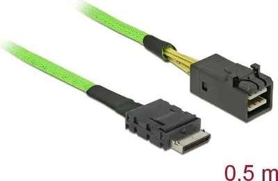 Produktbild von DeLOCK 85694, 0,5 m, SFF-8611, SFF-8643, Gerade, Gerade, Männlich/Männlich