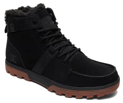 Immagine prodotto di DC Shoes Woodland: stivali in pelle da uomo, con fodera in sherpa, colore nero