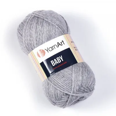 Obrázek produktu pro Yarn Art Baby 195 Grey Pletací příze