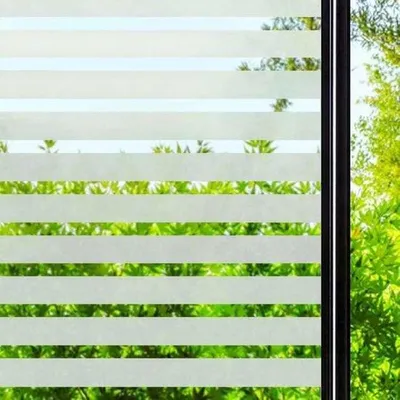 Productafbeelding van Famanu raamfolie voor privacy en decoratie - Zelfklevend, ondoorzichtig, 44,3 x 200 cm