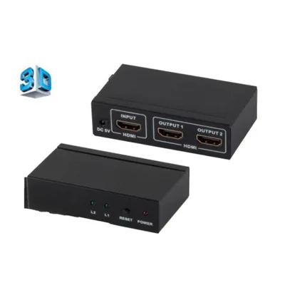 Image de shiverpeaks répartiteur HDMI, 1 x IN 2 x OUT bloc d'alimentation, 4K2K 3D