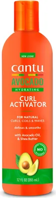 Zdjęcie produktu dla Cantu Curl Cream - z awokado - aktywator do naturalnych loków - bez silikonu - intensywna pielęgnacja włosów - 355 ml