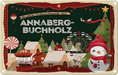 Produktbild von vianmo Blechschild 12x18 cm Weihnachten aus ANNABERG-BUCHHOLZ
