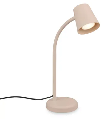 Zdjęcie produktu dla Nowoczesna lampka stołowa Skrica, metal, kolor beżowy, 1 źródło światła, oprawa GU10, klasa szczelności IP20