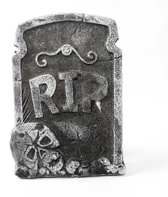 Produktbild von Halloween Grabstein Deko RIP Schaumstoff Friedhof Spukhaus Party Garten Dekoration gruselig - Farbe: A
