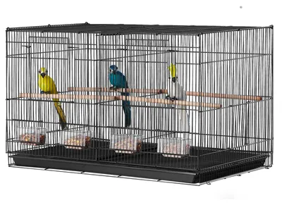 Produktbild von Vogelkäfig, Metallkäfig für kleine Papageien, Kanarienvögel, Nymphensittiche, Unzertrennliche, Finken, Wellensittiche, Conures