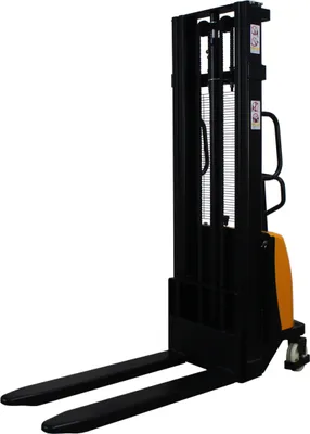 Produktbild von qteck Semi-Elektrischer Hochhubwagen HSE-Serie 1150mm Gabellänge Nylon/Tandem 1500kg Tragkraft 3000mm Hubhöhe